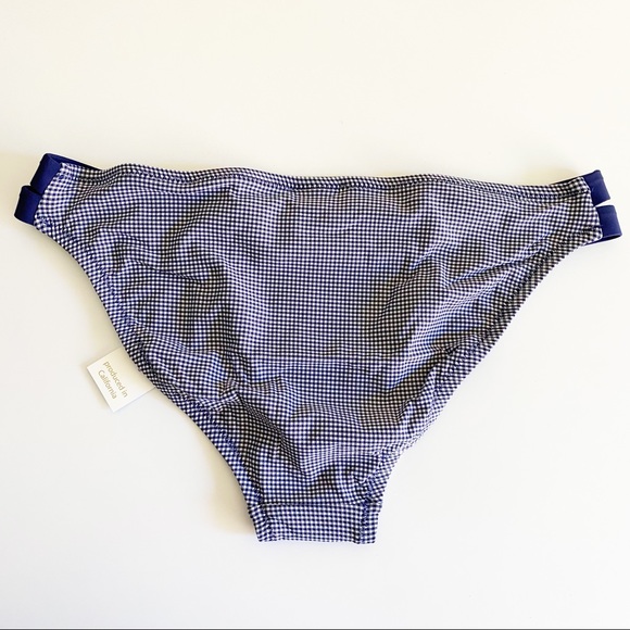Draper James x Helen Jon Blue White Gingham Two Piece Bikini S Top M Bottom NWT - Picture 10 of 16